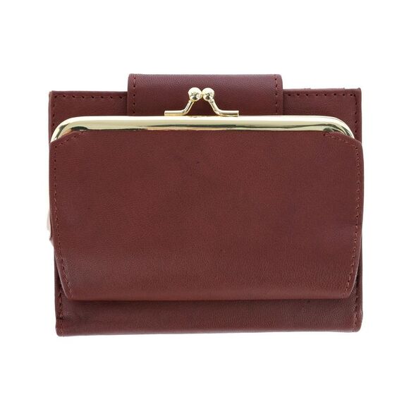 Buxton Women's Leather Attache Clutch Cardex Wallet and Coin Purse - Picture 2 of 6